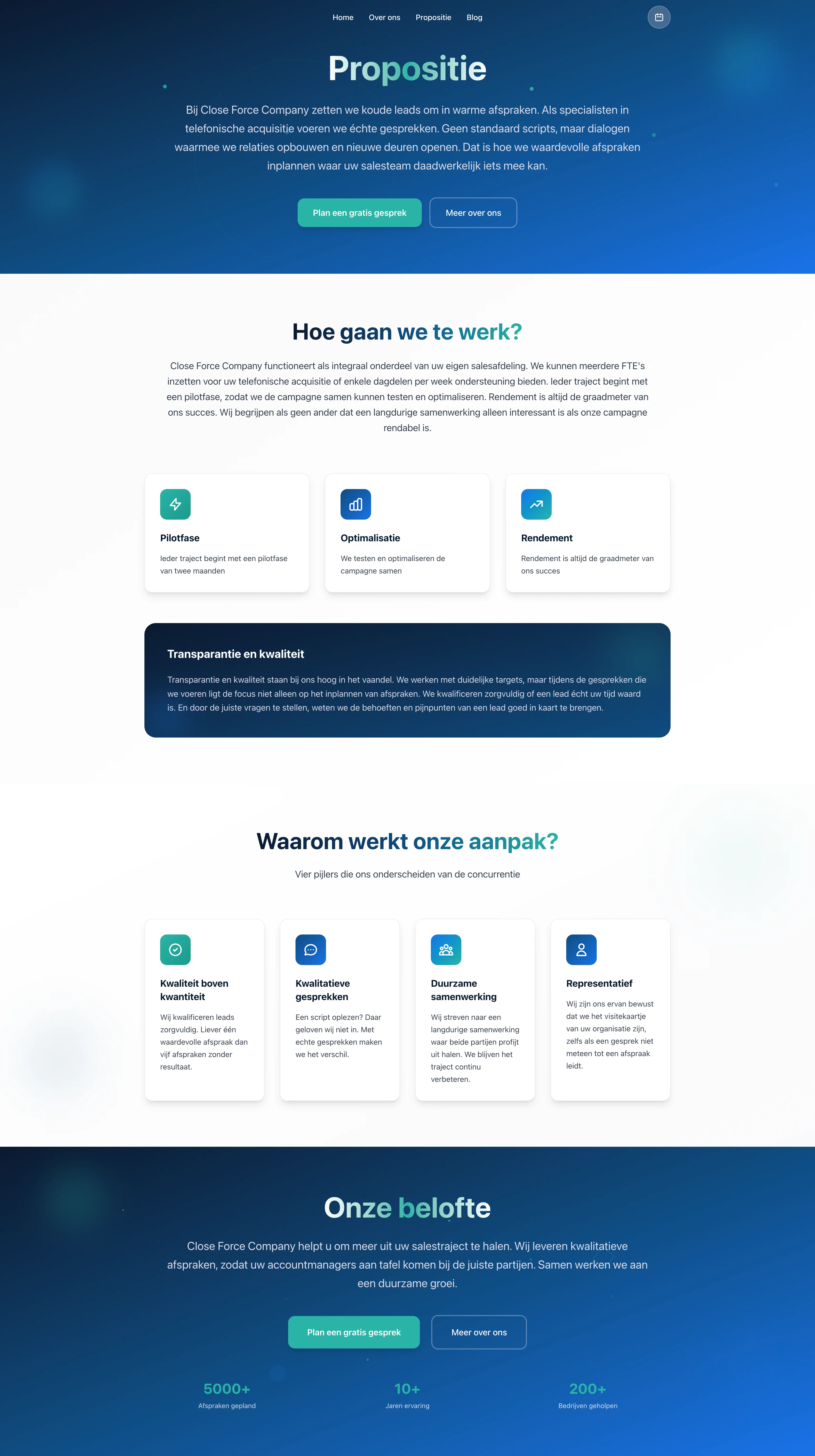 Close Force Company - Mobile view